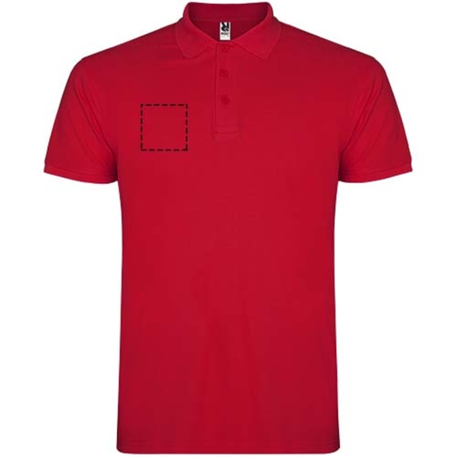 Star Poloshirt Für Kinder , rot, Piqué Strick 100% Baumwolle, 200 g/m2, 11/12, , Bild 15