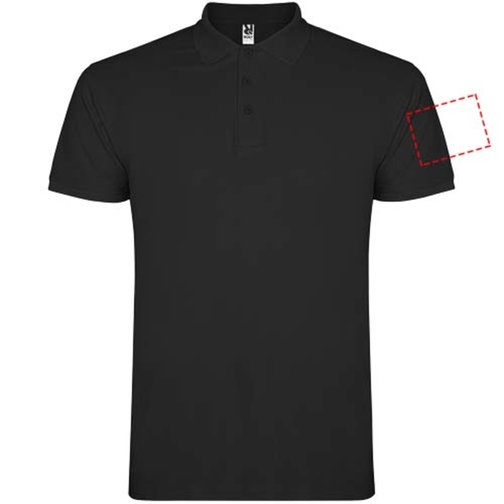 Star Poloshirt Für Kinder , schwarz, Piqué Strick 100% Baumwolle, 200 g/m2, 11/12, , Bild 17