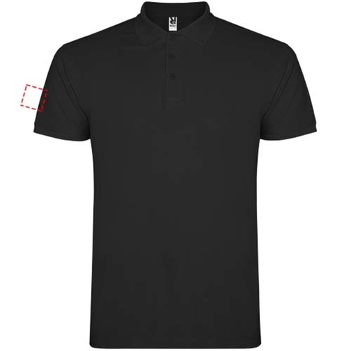Star Poloshirt Für Kinder , schwarz, Piqué Strick 100% Baumwolle, 200 g/m2, 11/12, , Bild 22
