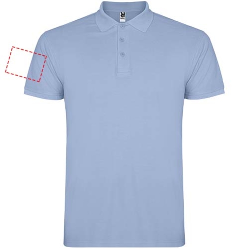 Star Poloshirt Für Kinder , himmelblau, Piqué Strick 100% Baumwolle, 200 g/m2, 11/12, , Bild 10