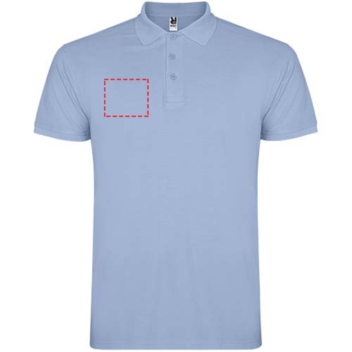 Star Poloshirt Für Kinder , himmelblau, Piqué Strick 100% Baumwolle, 200 g/m2, 11/12, , Bild 8