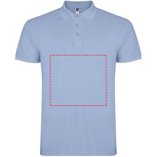 Star Poloshirt Für Kinder , himmelblau, Piqué Strick 100% Baumwolle, 200 g/m2, 11/12, , Bild 5