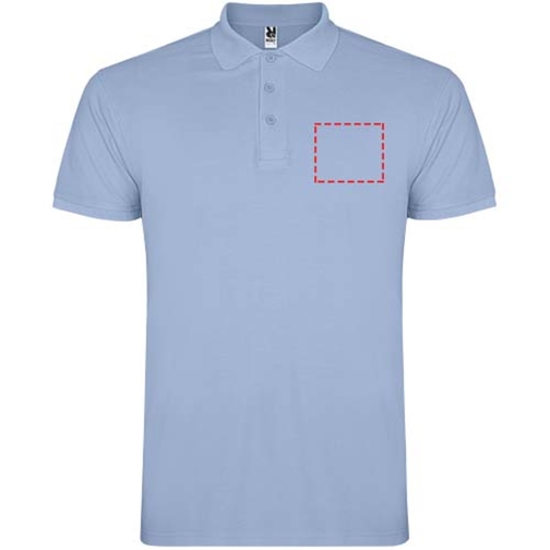 Star Poloshirt Für Kinder , himmelblau, Piqué Strick 100% Baumwolle, 200 g/m2, 11/12, , Bild 7