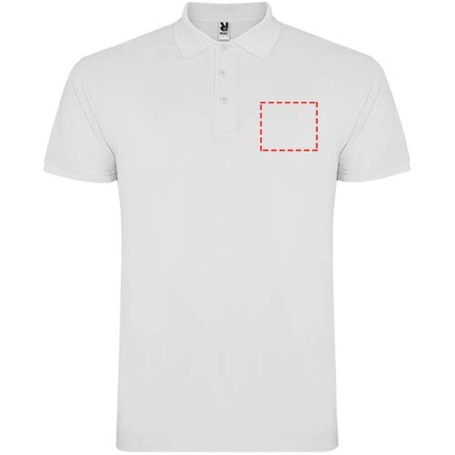 Star Poloshirt Für Kinder , weiß, Piqué Strick 100% Baumwolle, 200 g/m2, 11/12, , Bild 12