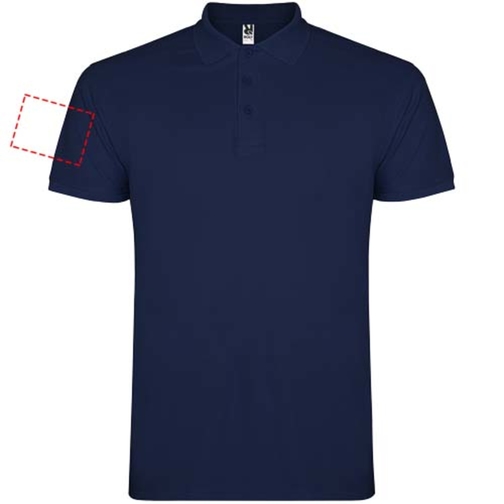 Star Poloshirt Für Kinder , navy blue, Piqué Strick 100% Baumwolle, 200 g/m2, 11/12, , Bild 8