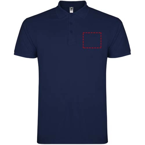 Star Poloshirt Für Kinder , navy blue, Piqué Strick 100% Baumwolle, 200 g/m2, 11/12, , Bild 4