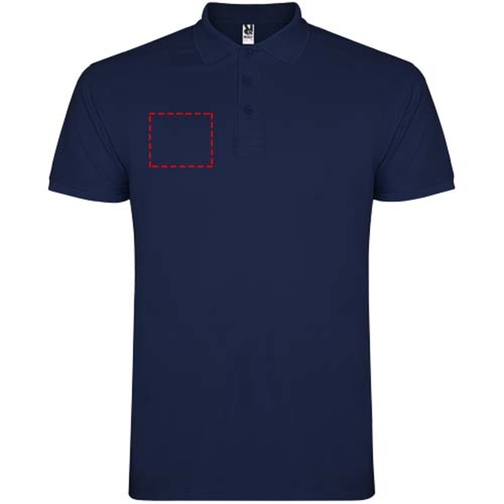 Star Poloshirt Für Kinder , navy blue, Piqué Strick 100% Baumwolle, 200 g/m2, 11/12, , Bild 6