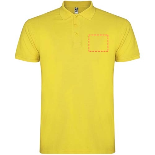Star Poloshirt Für Kinder , gelb, Piqué Strick 100% Baumwolle, 200 g/m2, 11/12, , Bild 11