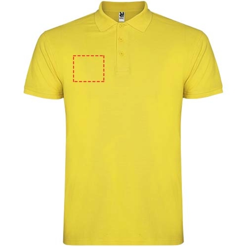 Star Poloshirt Für Kinder , gelb, Piqué Strick 100% Baumwolle, 200 g/m2, 11/12, , Bild 12