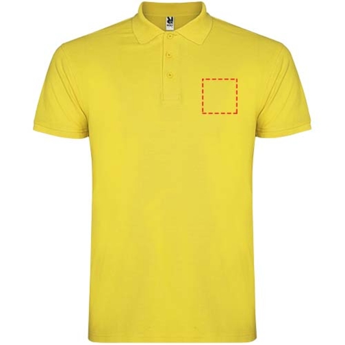 Star Poloshirt Für Kinder , gelb, Piqué Strick 100% Baumwolle, 200 g/m2, 11/12, , Bild 16