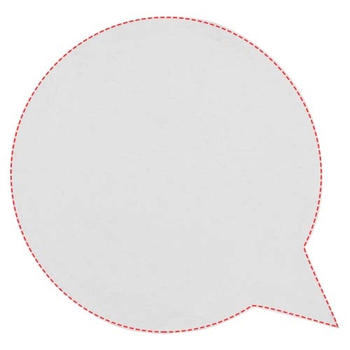 Sticky-Mate® Sprechblasenförmige Recycelte Haftnotizen , weiß, Recyceltes Papier, 6,70cm x 0,50cm x 6,50cm (Länge x Höhe x Breite), Bild 6