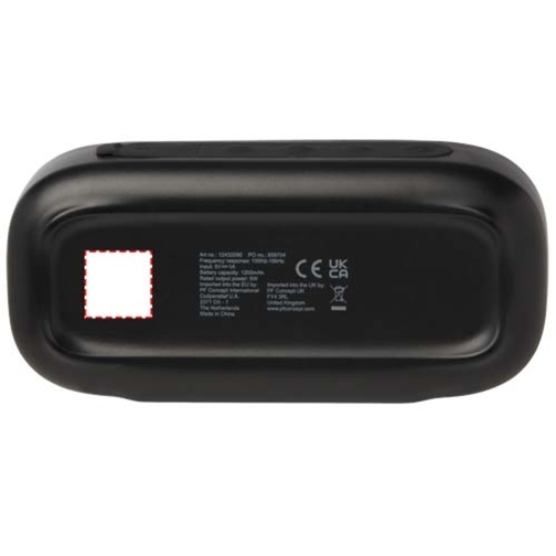 Stark 2.0 Bluetooth® Lautsprecher Aus Recyceltem Kunststoff, 5W, IPX5 , schwarz, Recycelter ABS Kunststoff, 15,80cm x 3,10cm x 7,40cm (Länge x Höhe x Breite), Bild 11