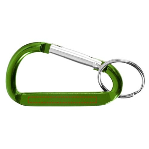 Porte-clés mousqueton Timor en aluminium recyclé, Image 5