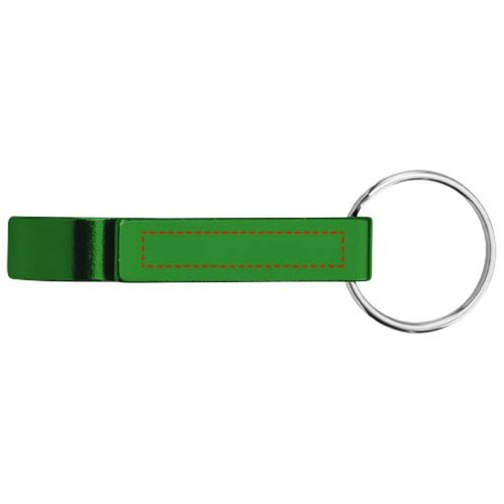 Tao Schlüsselanhänger Mit Flaschen- Und Dosenöffner Aus Recyceltem RCS Aluminium , grün, Recycled Aluminium, 6,00cm x 2,60cm x 1,00cm (Länge x Höhe x Breite), Bild 7