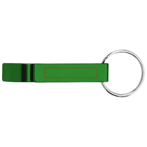 Tao Schlüsselanhänger Mit Flaschen- Und Dosenöffner Aus Recyceltem RCS Aluminium , grün, Recycled Aluminium, 6,00cm x 2,60cm x 1,00cm (Länge x Höhe x Breite), Bild 8