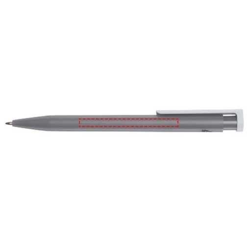 Unix Kugelschreiber Aus Recyceltem Kunststoff , grau, Recycelter ABS Kunststoff, 13,90cm (Länge), Bild 4