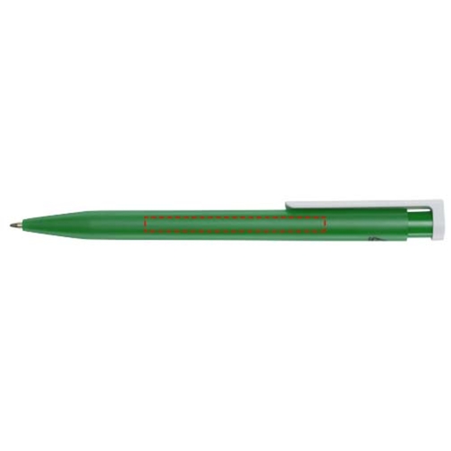 Unix Kugelschreiber Aus Recyceltem Kunststoff , grün, Recycelter ABS Kunststoff, 13,90cm (Länge), Bild 4