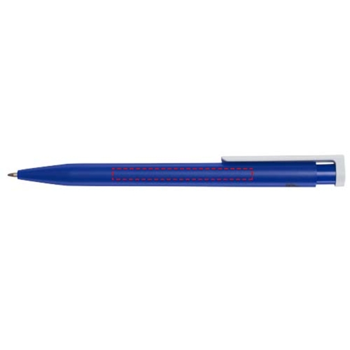 Unix Kugelschreiber Aus Recyceltem Kunststoff , royalblau, Recycelter ABS Kunststoff, 13,90cm (Länge), Bild 4