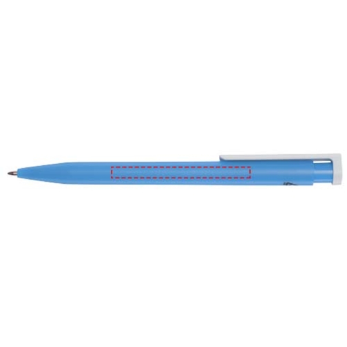 Unix Kugelschreiber Aus Recyceltem Kunststoff , aquablau, Recycelter ABS Kunststoff, 13,90cm (Länge), Bild 4