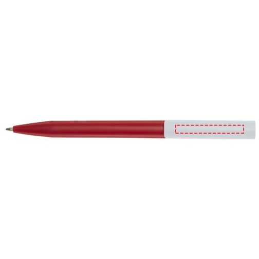 Unix Kugelschreiber Aus Recyceltem Kunststoff , rot, Recycelter ABS Kunststoff, 13,90cm (Länge), Bild 5