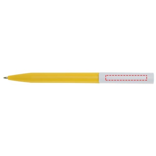 Unix Kugelschreiber Aus Recyceltem Kunststoff , gelb, Recycelter ABS Kunststoff, 13,90cm (Länge), Bild 5