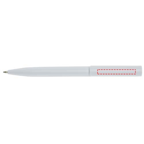 Unix Kugelschreiber Aus Recyceltem Kunststoff , weiß, Recycelter ABS Kunststoff, 13,90cm (Länge), Bild 5