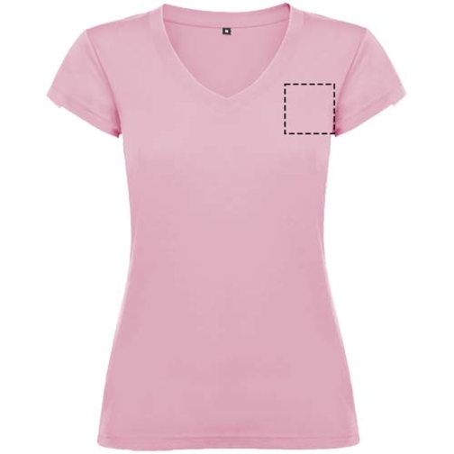 T-shirt a maniche corte con scollo a V da donna Victoria, Immagine 8