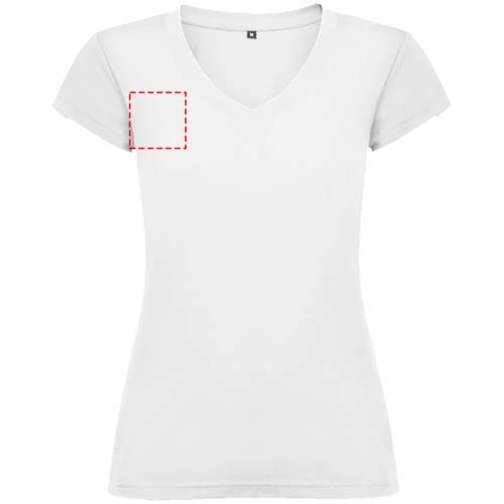 T-shirt a maniche corte con scollo a V da donna Victoria, Immagine 12