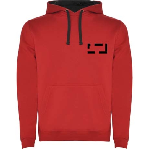 Urban Kapuzenpullover Für Kinder , red / black, Strick 50% Baumwolle, 50% Polyester, 280 g/m2, 7/8, , Bild 5