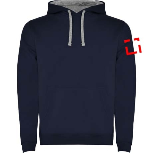 Urban Kapuzenpullover Für Kinder , navy blue / marl grey, Strick 50% Baumwolle, 50% Polyester, 280 g/m2, 11/12, , Bild 8