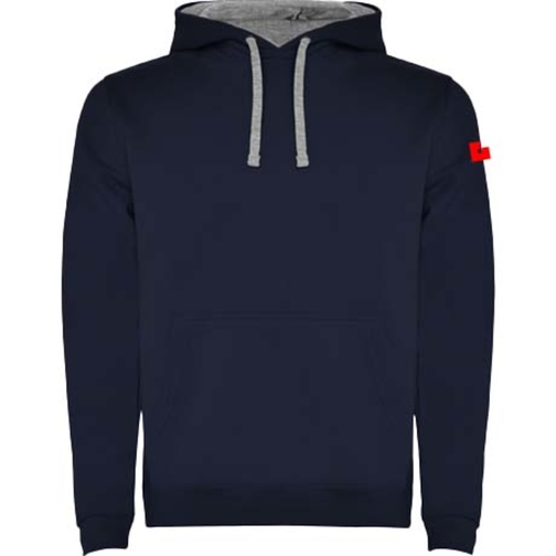 Urban Kapuzenpullover Für Kinder , navy blue / marl grey, Strick 50% Baumwolle, 50% Polyester, 280 g/m2, 11/12, , Bild 20