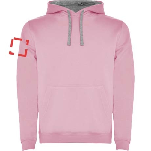 Urban Kapuzenpullover Für Kinder , light pink / marl grey, Strick 50% Baumwolle, 50% Polyester, 280 g/m2, 11/12, , Bild 20