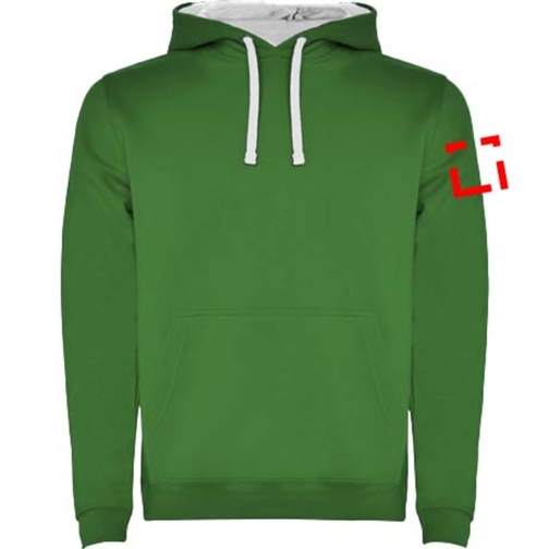 Urban Kapuzenpullover Für Kinder , kelly green / white, Strick 50% Baumwolle, 50% Polyester, 280 g/m2, 11/12, , Bild 8