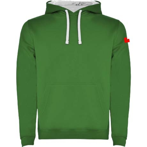 Urban Kapuzenpullover Für Kinder , kelly green / white, Strick 50% Baumwolle, 50% Polyester, 280 g/m2, 11/12, , Bild 19