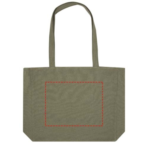 Tote bag in materiale riciclato da 500 g/m² Weekender, Immagine 8