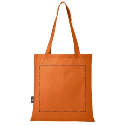 Zeus Non Woven Große Tragetasche 6L Aus GRS Recyclingmaterial 6 L , orange, GRS zertifiziertes recyceltes Polyester, 80 g/m2, 38,00cm x 40,00cm (Länge x Höhe), Bild 7