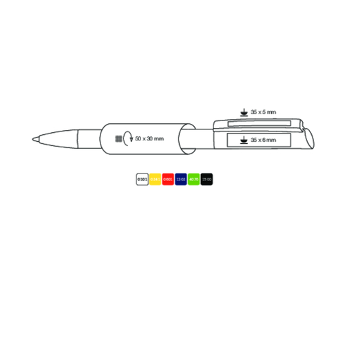 Kugelschreiber GLORY , Ritter-Pen, Apfel-grün, ABS-Kunststoff, Messing, 14,20cm (Länge), Bild 4