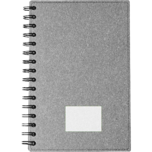Carnet à spirale en matériau recyclé Caleb, Image 2