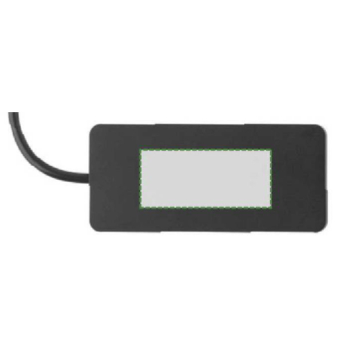 Aluminiowy hub USB Layton z recyklingu, Obraz 4