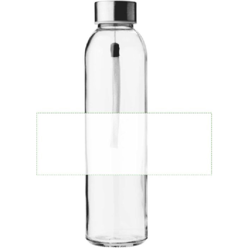 Gourde de 500 ml en verre avec housse en jute Kaydence, Image 4