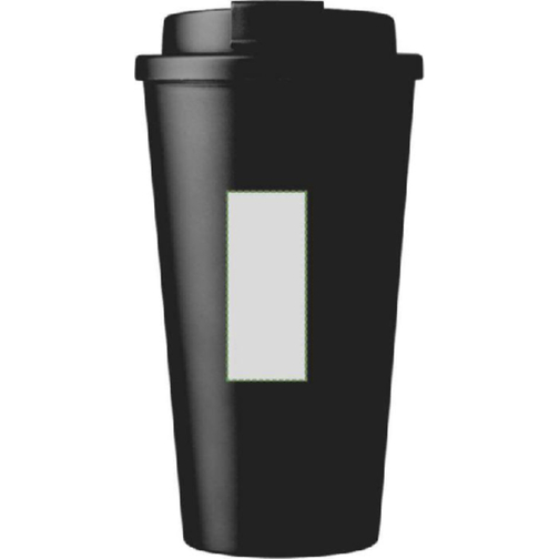Mug double paroi de 450 ml en plastique PP Mackenzie, Image 4
