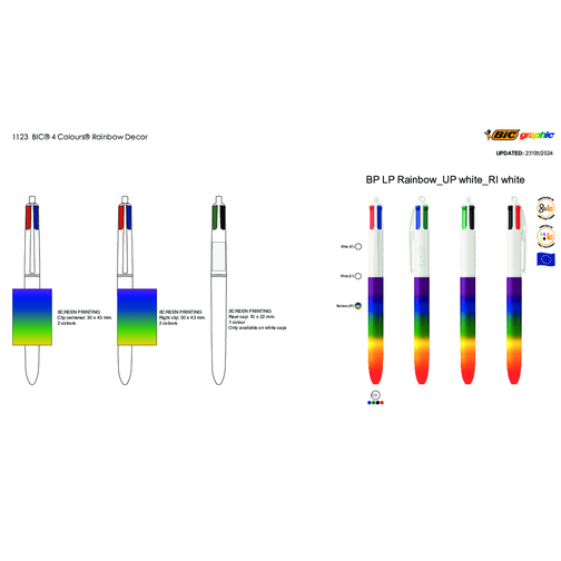 BIC® 4 Colours® Rainbow Decor screentryck, Bild 5