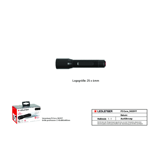 LED LENSER® P3 Core, Image 3