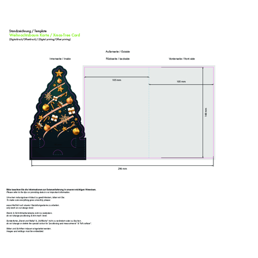 Carte de sapin de Noël - Avec marquage digital, Image 7
