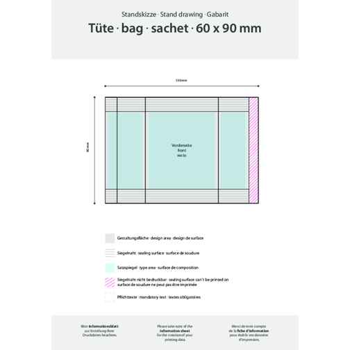Sachet publicitaire Trèfle à quatre feuilles, Image 3