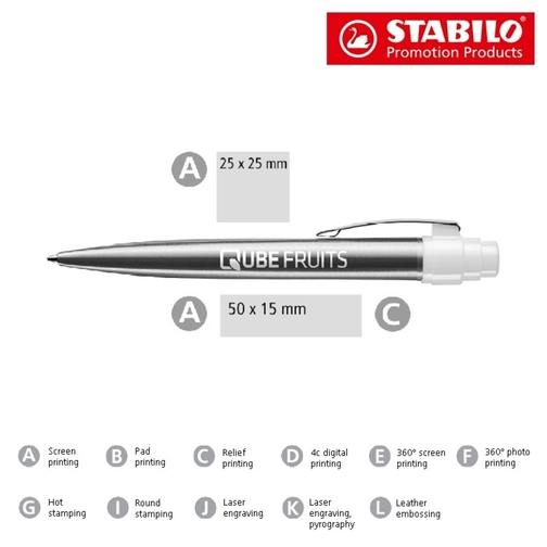 Biro in metallo stile STABILO, Immagine 4