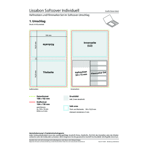 Kombi-Set Lissabon Softcover Gloss-individuell, Filmmarker , , 7,60cm x 10,40cm (Länge x Breite), Bild 2