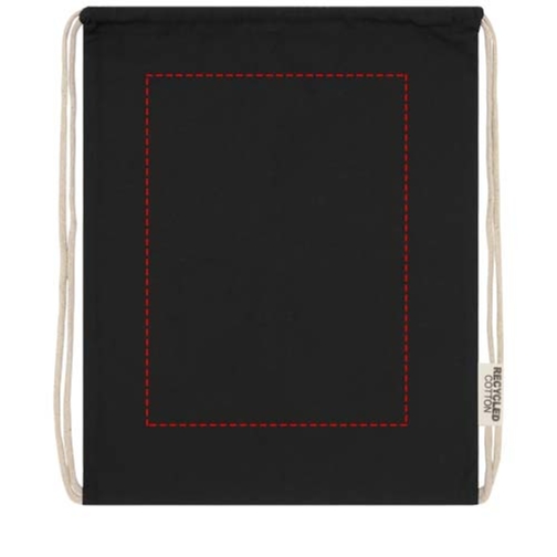 Sac avec cordon Oregon en coton recyclé 140 g/m² certifié GRS, Image 8