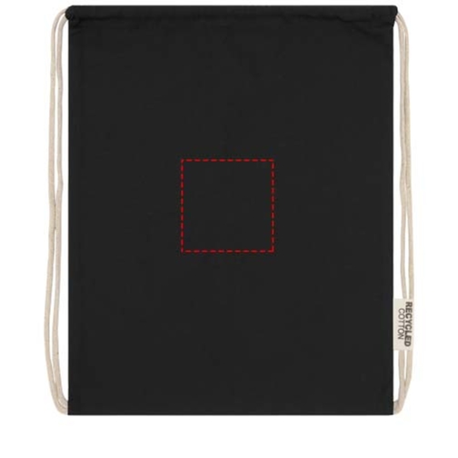 Sac avec cordon Oregon en coton recyclé 140 g/m² certifié GRS, Image 9