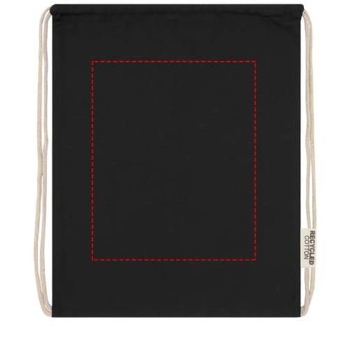 Sac avec cordon Oregon en coton recyclé 140 g/m² certifié GRS, Image 7